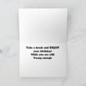 *誕生日*カードの1つではな楽しむいでください。 カード (内部)