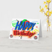 誕生日 カード (黄色い花)