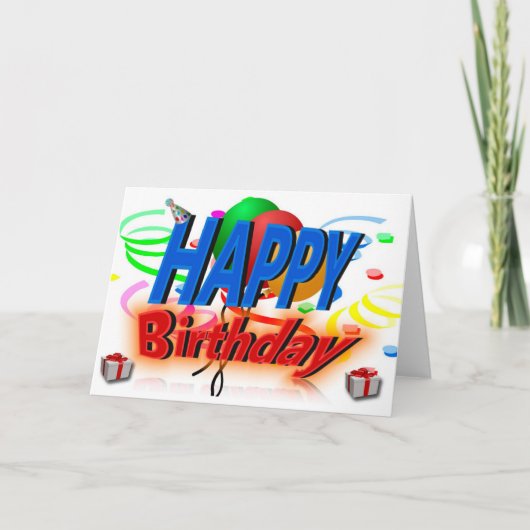 誕生日 カード (正面)