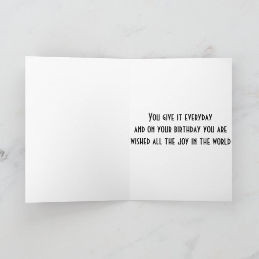 誕生日 カード (内部)