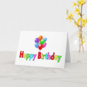 誕生日 カード (黄色い花)