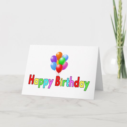 誕生日 カード (正面)