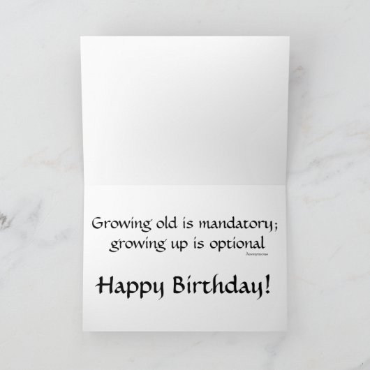 誕生日 カード (内部)