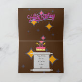 誕生日 カード (内部)