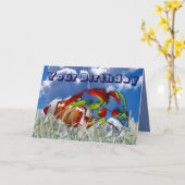 誕生日 カード (黄色い花)