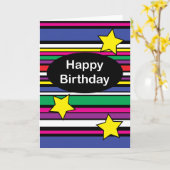 誕生日 カード (黄色い花)