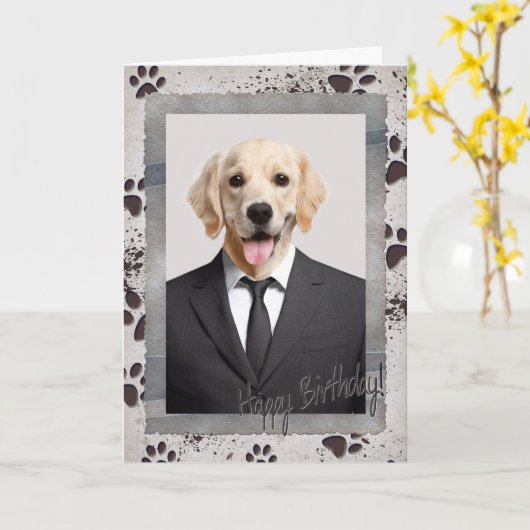 誕生日 カード (黄色い花)