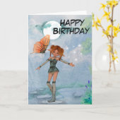 誕生日 カード (黄色い花)