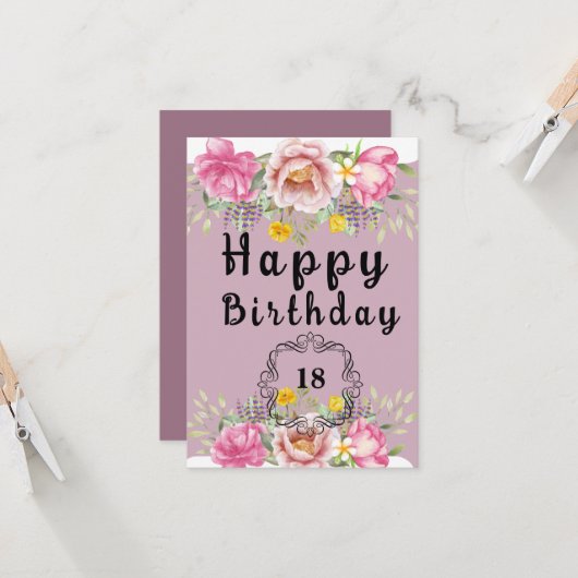 誕生日 カード (正面/裏面インサイチュ)