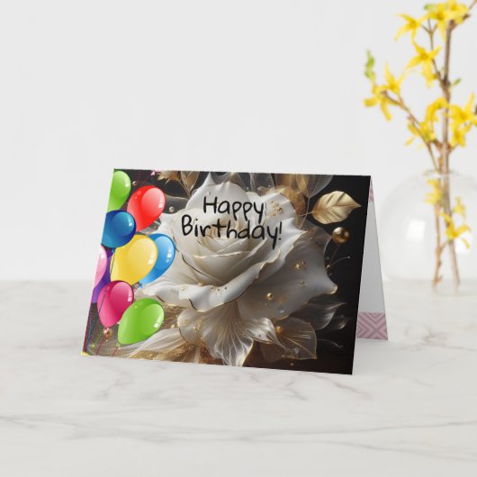 誕生日 カード (黄色い花)