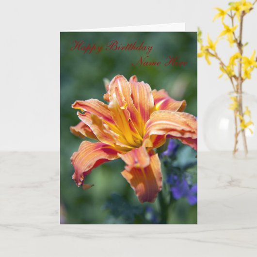 誕生日 カード (黄色い花)