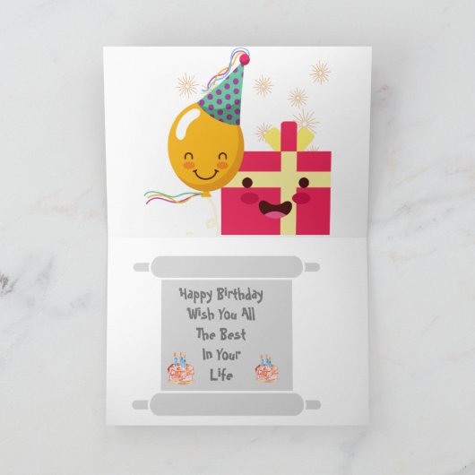 誕生日 カード (内部)