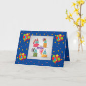 誕生日 カード (黄色い花)