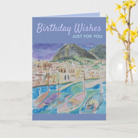 誕生日 カード (黄色い花)