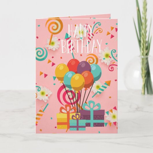 誕生日 カード (正面)