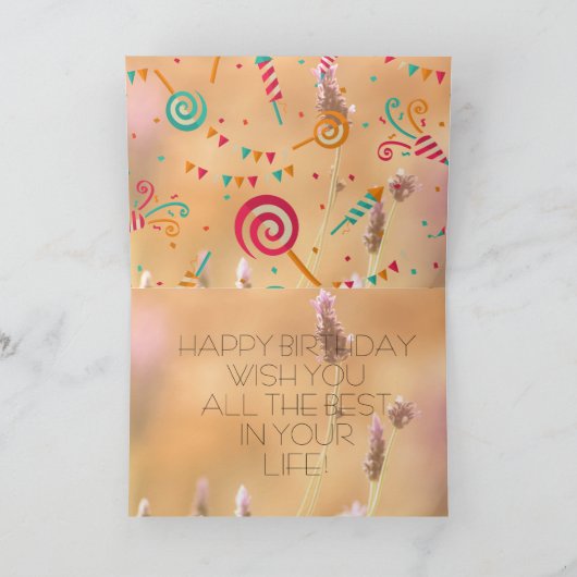 誕生日 カード (内部)