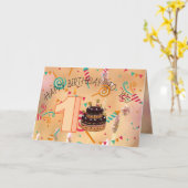 誕生日 カード (黄色い花)