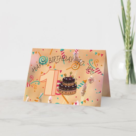 誕生日 カード (正面)