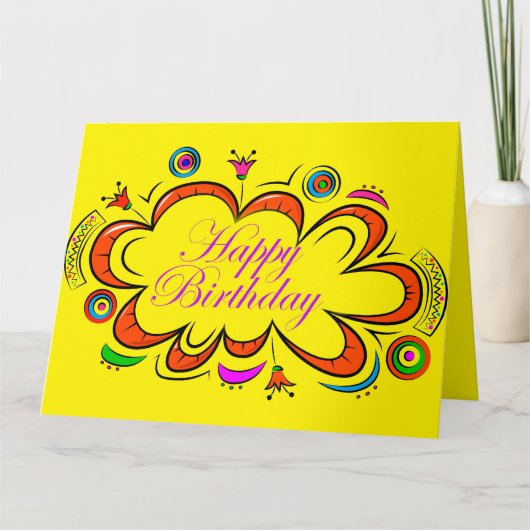 誕生日 カード (正面)