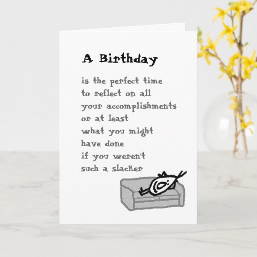 誕生日 カード (黄色い花)