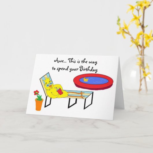 誕生日 カード (黄色い花)