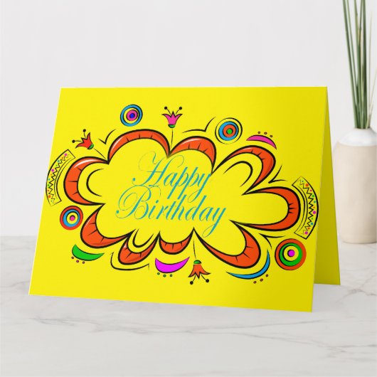 誕生日 カード (正面)