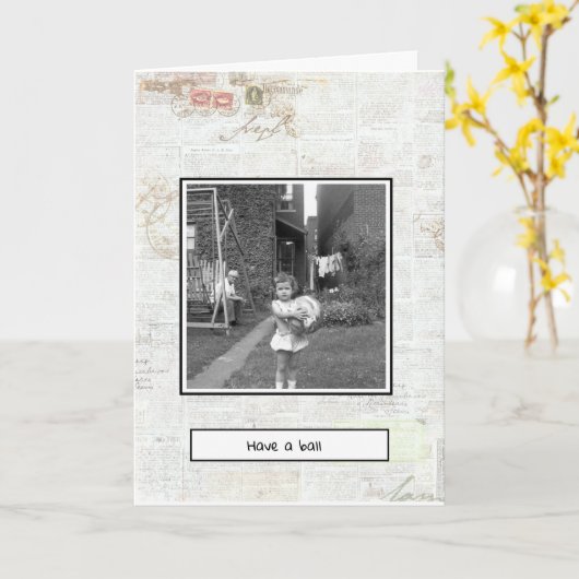 誕生日 カード (黄色い花)