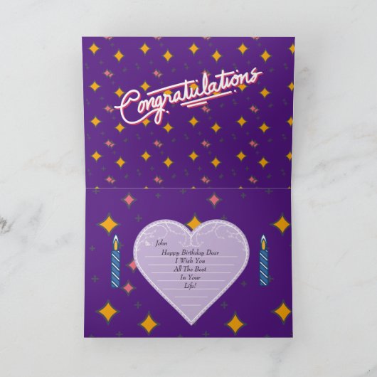 誕生日 カード (内部)