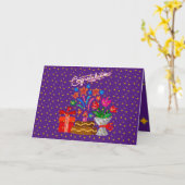 誕生日 カード (黄色い花)