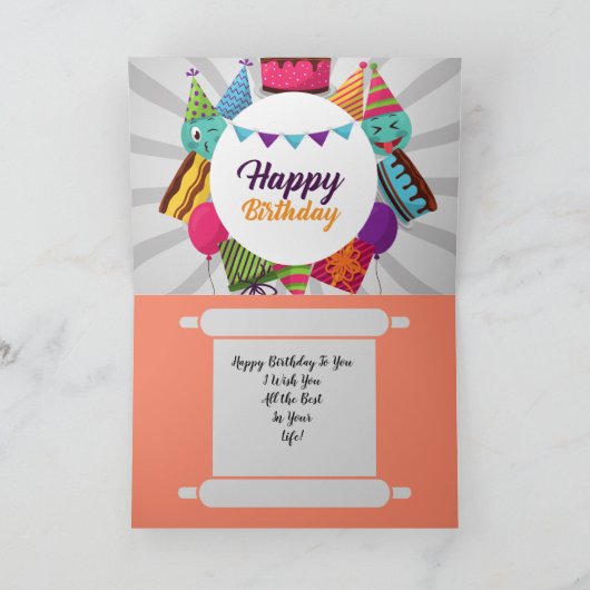 誕生日 カード (内部)