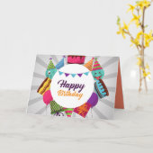 誕生日 カード (黄色い花)