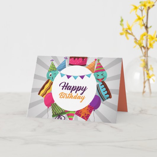 誕生日 カード (黄色い花)