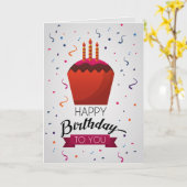 誕生日 カード (黄色い花)