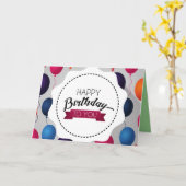 誕生日 カード (黄色い花)