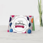 誕生日 カード (正面)