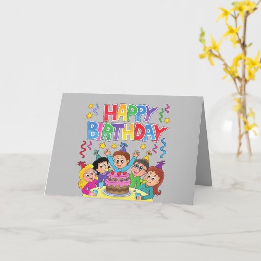 誕生日 カード (黄色い花)