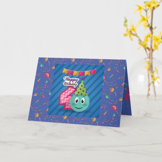 誕生日 カード (黄色い花)