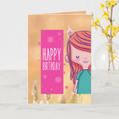 誕生日 カード (黄色い花)