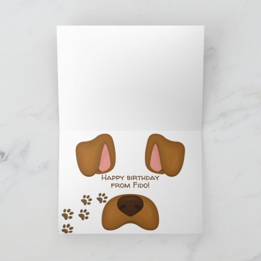 誕生日 カード (内部)