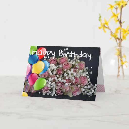 誕生日 カード (黄色い花)