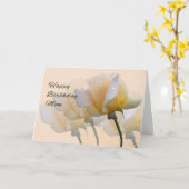 誕生日、カード、イエローローズのお母さん カード (黄色い花)