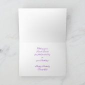 誕生日- ガーリー -おもしろい カード (内部)