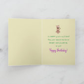 誕生日 – ガールフレンド – Kitty 祝 Cat's カード (内部)