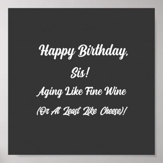 誕生日ฺガール、誕生日ボーイ、おもしろい誕生日引用文 ポスター (正面)