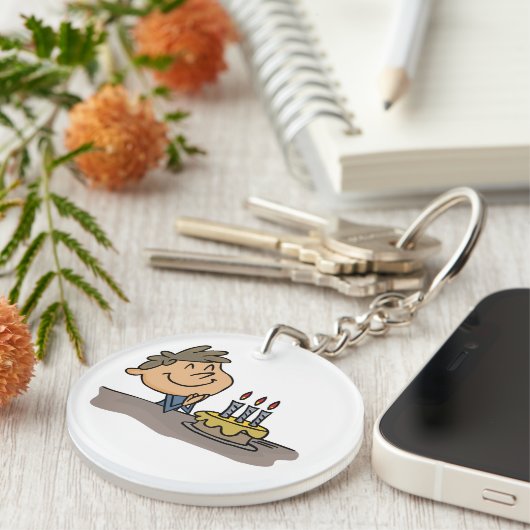 誕生日 キーホルダー (正面右)