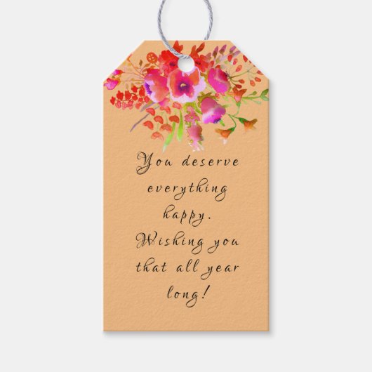 誕生日 ギフトタグ (正面)