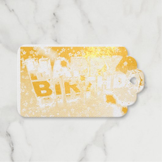 誕生日 ギフトタグ (正面 (横))