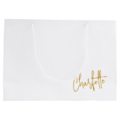 誕生日 ギフトバッグ, 特別な機会 オーダーメイド ギフト ラージペーパーバッグ (裏面)