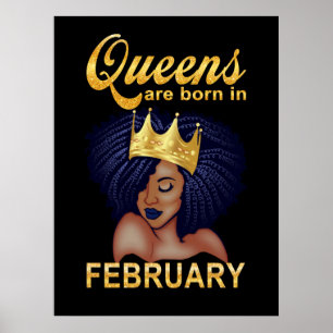 誕生日 クイーンズ生まれは2月 ポスター