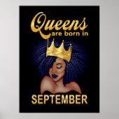 誕生日 |クイーンズ生まれは9月 ポスター (正面)